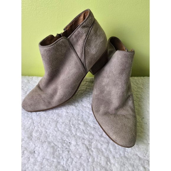 Indigo by Clarks Tan Beige Brown Suede Leather Boots US 7.5 7.5M - Picture 1 of 15